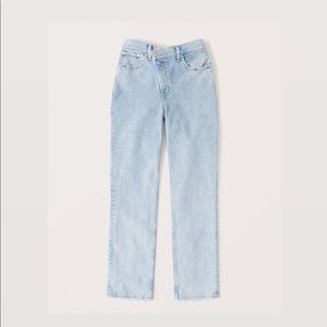 Abercrombie and Fitch Curve Love 90s Jeans - criss cross agolde style